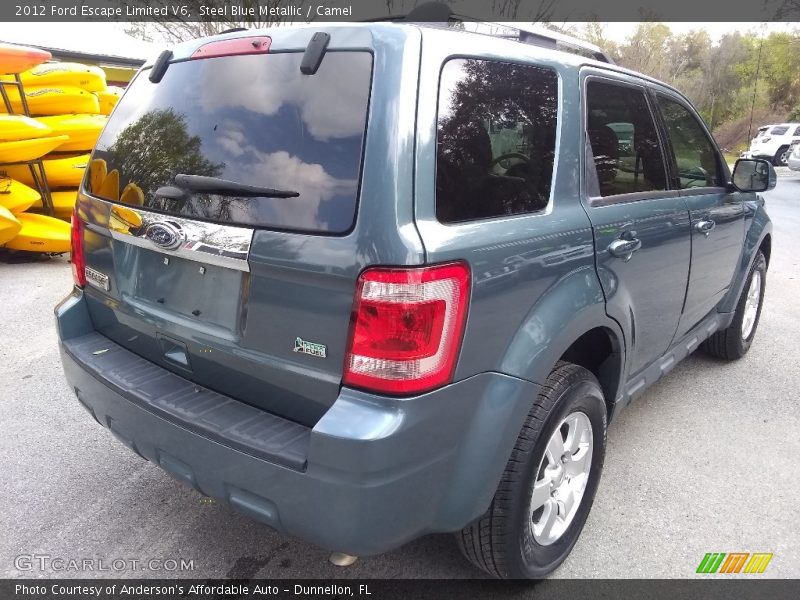 Steel Blue Metallic / Camel 2012 Ford Escape Limited V6