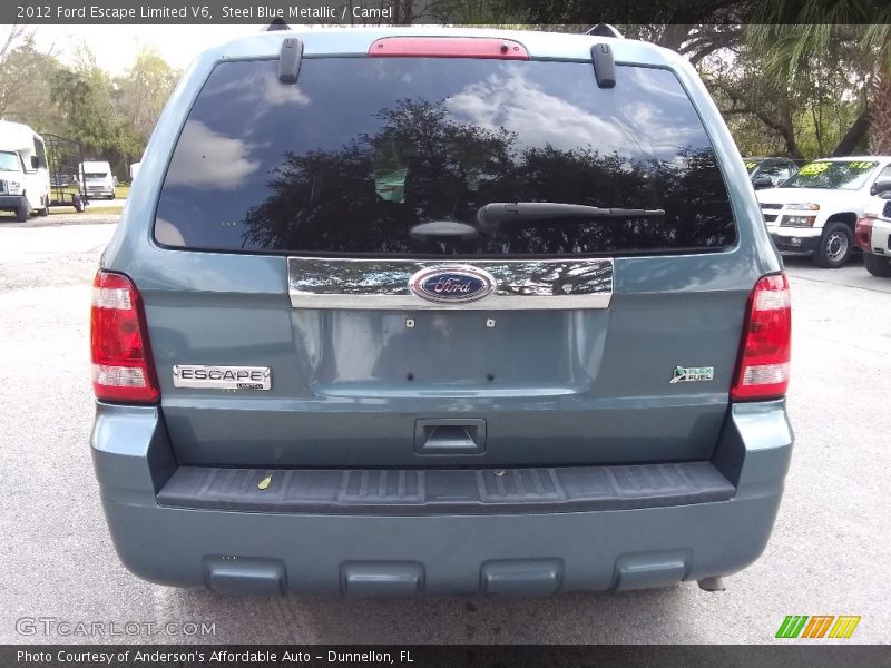 Steel Blue Metallic / Camel 2012 Ford Escape Limited V6