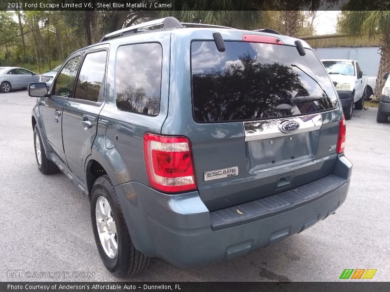 Steel Blue Metallic / Camel 2012 Ford Escape Limited V6