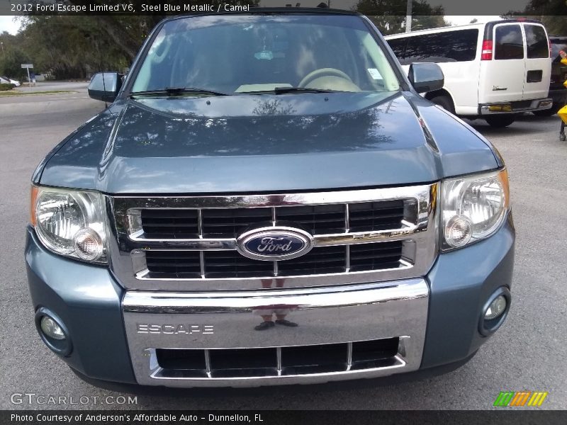 Steel Blue Metallic / Camel 2012 Ford Escape Limited V6