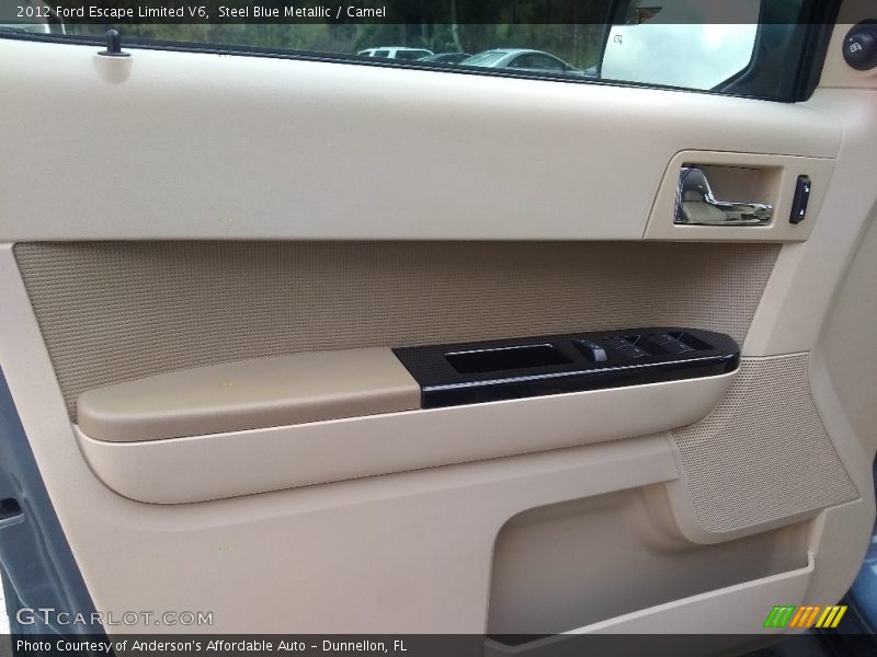 Steel Blue Metallic / Camel 2012 Ford Escape Limited V6