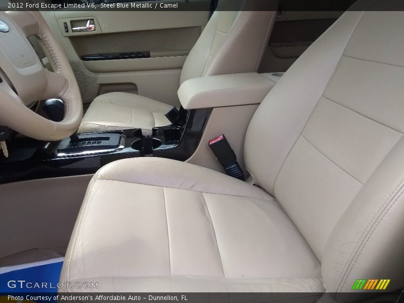 Steel Blue Metallic / Camel 2012 Ford Escape Limited V6