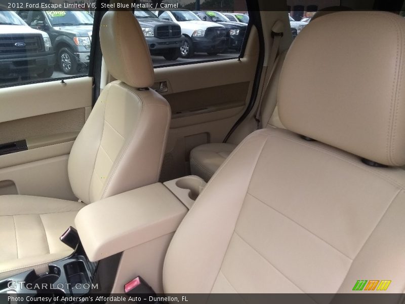 Steel Blue Metallic / Camel 2012 Ford Escape Limited V6