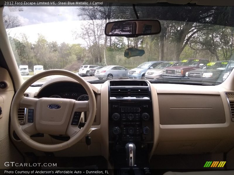 Steel Blue Metallic / Camel 2012 Ford Escape Limited V6