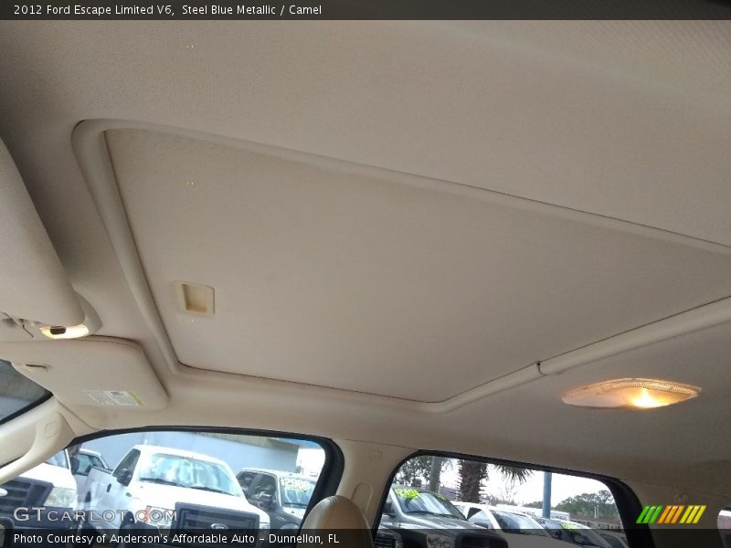 Steel Blue Metallic / Camel 2012 Ford Escape Limited V6