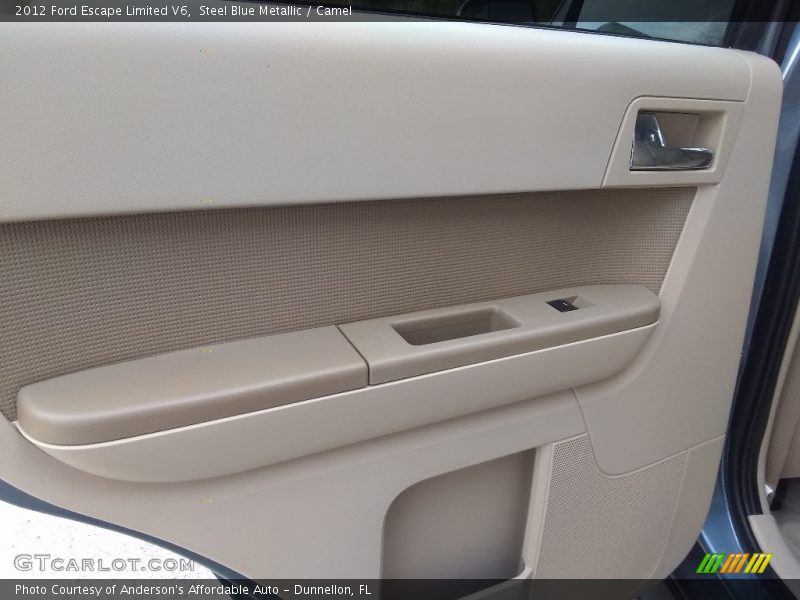 Steel Blue Metallic / Camel 2012 Ford Escape Limited V6