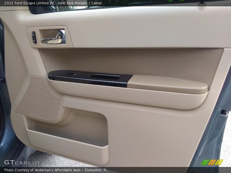 Steel Blue Metallic / Camel 2012 Ford Escape Limited V6