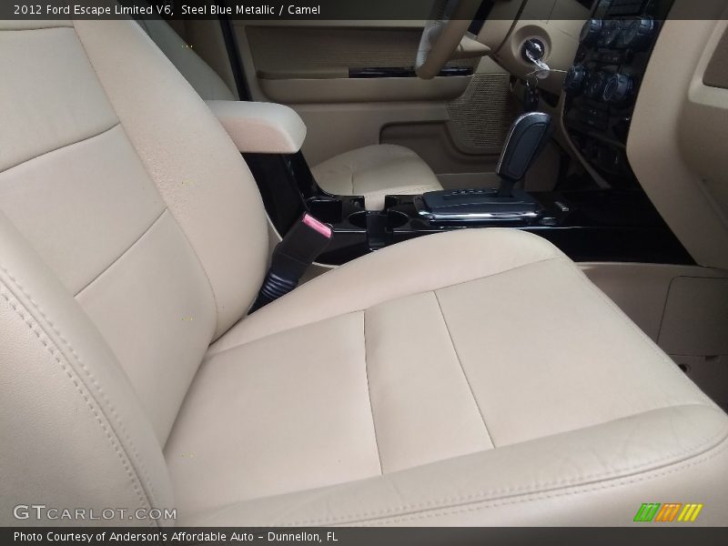 Steel Blue Metallic / Camel 2012 Ford Escape Limited V6