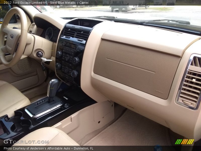 Steel Blue Metallic / Camel 2012 Ford Escape Limited V6