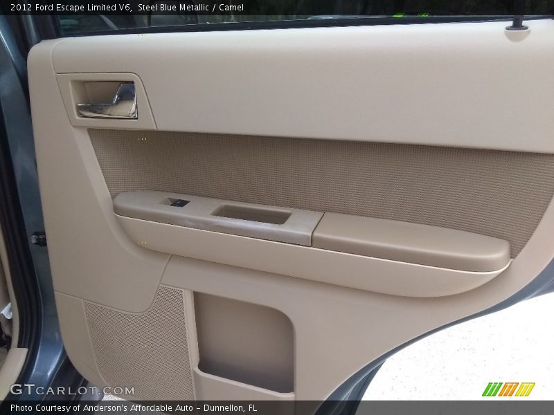 Steel Blue Metallic / Camel 2012 Ford Escape Limited V6