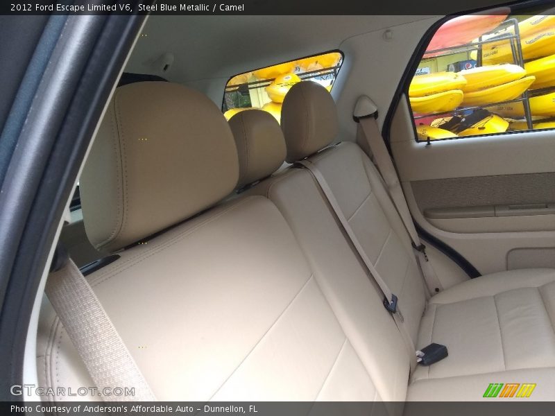 Steel Blue Metallic / Camel 2012 Ford Escape Limited V6