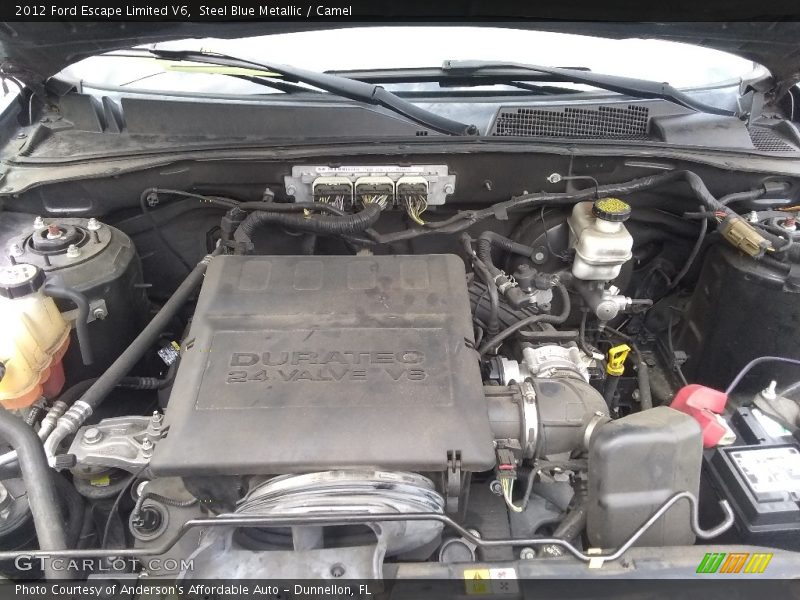 Steel Blue Metallic / Camel 2012 Ford Escape Limited V6