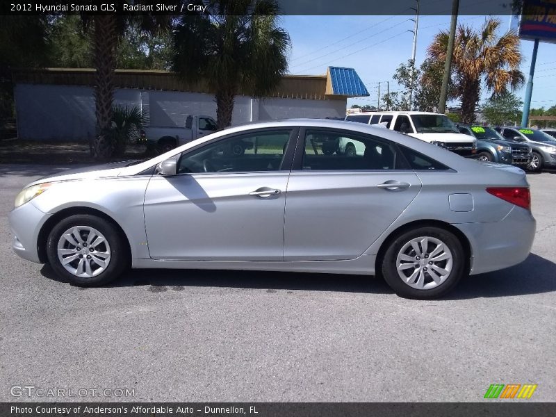 Radiant Silver / Gray 2012 Hyundai Sonata GLS
