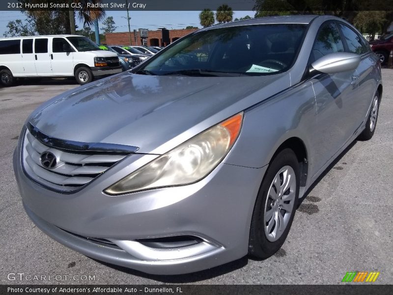 Radiant Silver / Gray 2012 Hyundai Sonata GLS