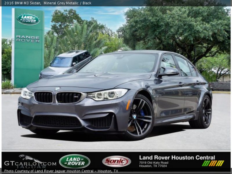 Mineral Grey Metallic / Black 2016 BMW M3 Sedan