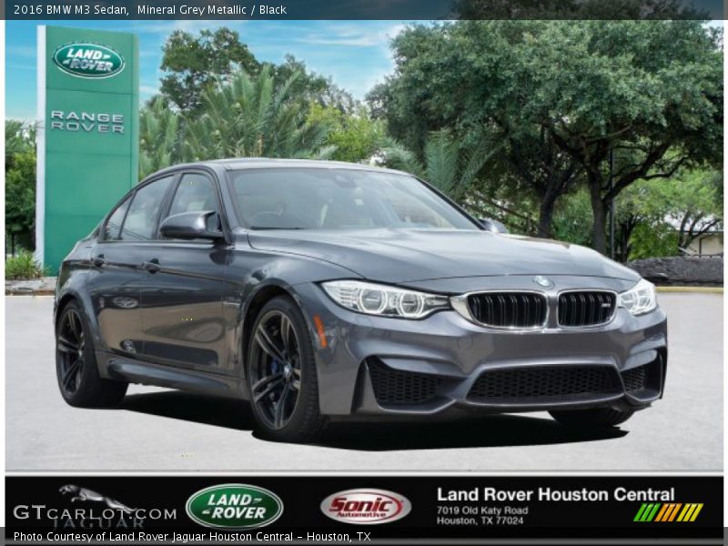 Mineral Grey Metallic / Black 2016 BMW M3 Sedan