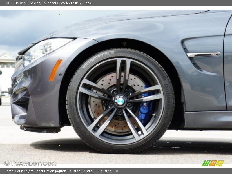 Mineral Grey Metallic / Black 2016 BMW M3 Sedan