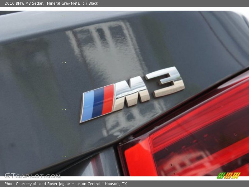 Mineral Grey Metallic / Black 2016 BMW M3 Sedan