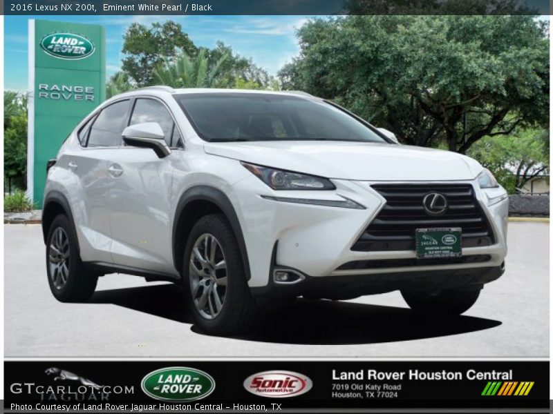 Eminent White Pearl / Black 2016 Lexus NX 200t