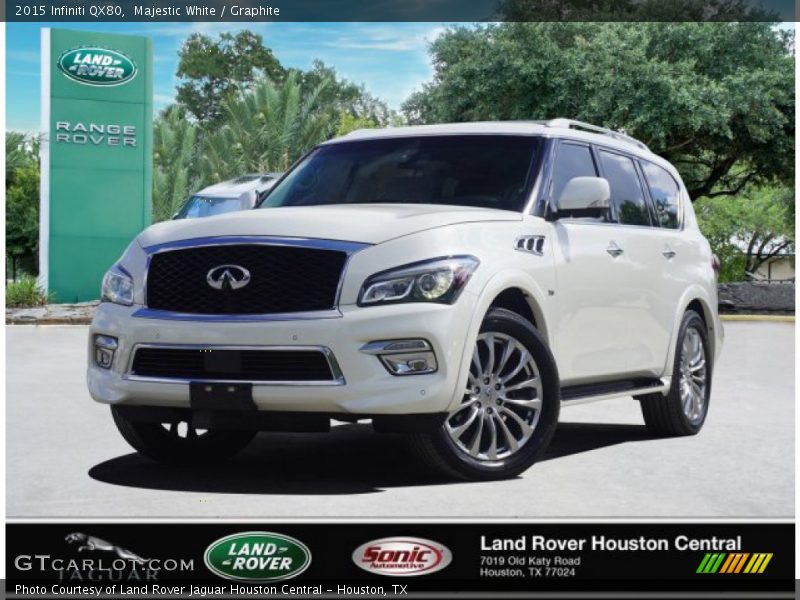 Majestic White / Graphite 2015 Infiniti QX80