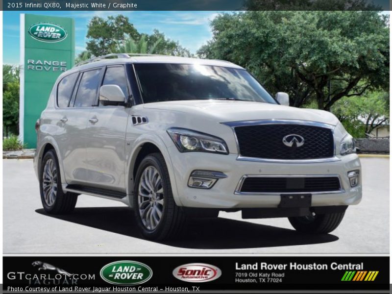 Majestic White / Graphite 2015 Infiniti QX80