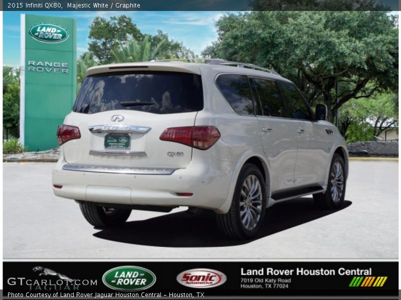 Majestic White / Graphite 2015 Infiniti QX80