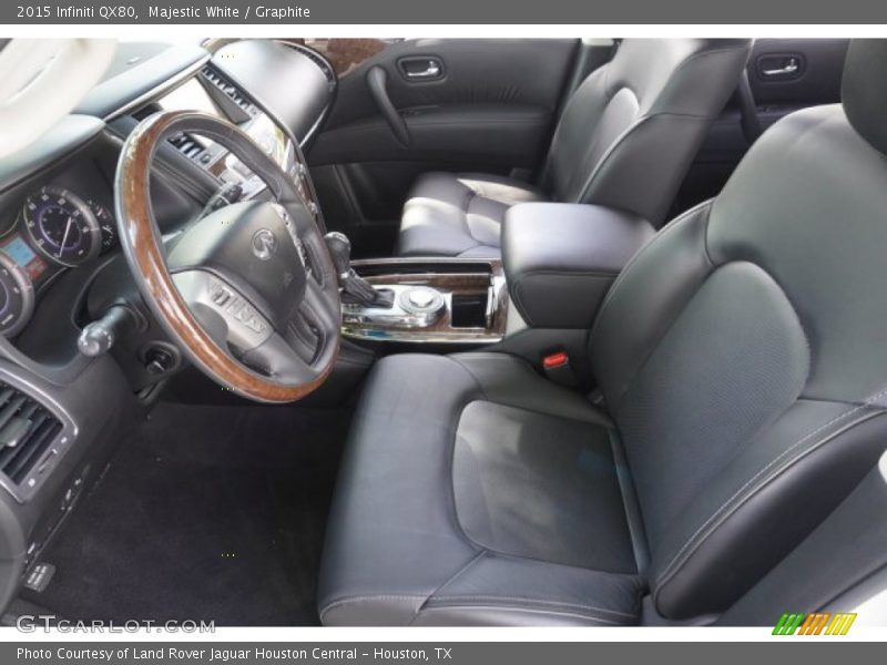 Majestic White / Graphite 2015 Infiniti QX80