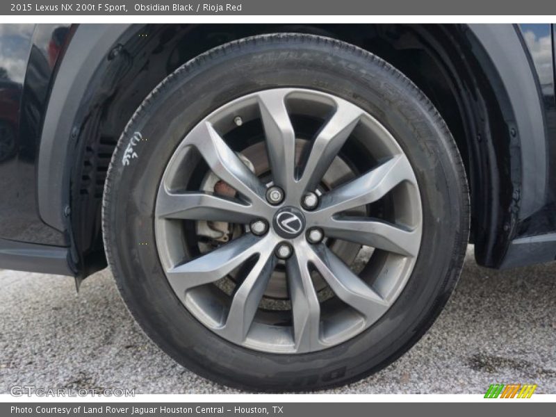 Obsidian Black / Rioja Red 2015 Lexus NX 200t F Sport