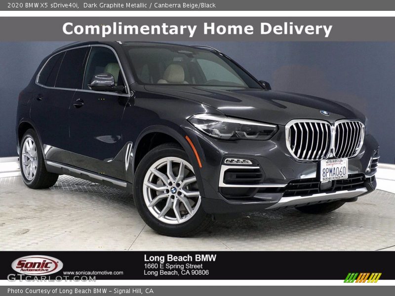 Dark Graphite Metallic / Canberra Beige/Black 2020 BMW X5 sDrive40i