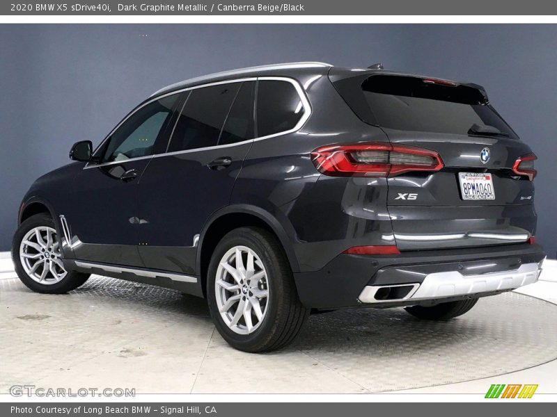 Dark Graphite Metallic / Canberra Beige/Black 2020 BMW X5 sDrive40i