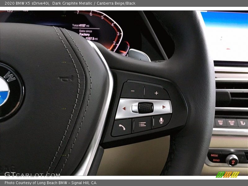 Dark Graphite Metallic / Canberra Beige/Black 2020 BMW X5 sDrive40i