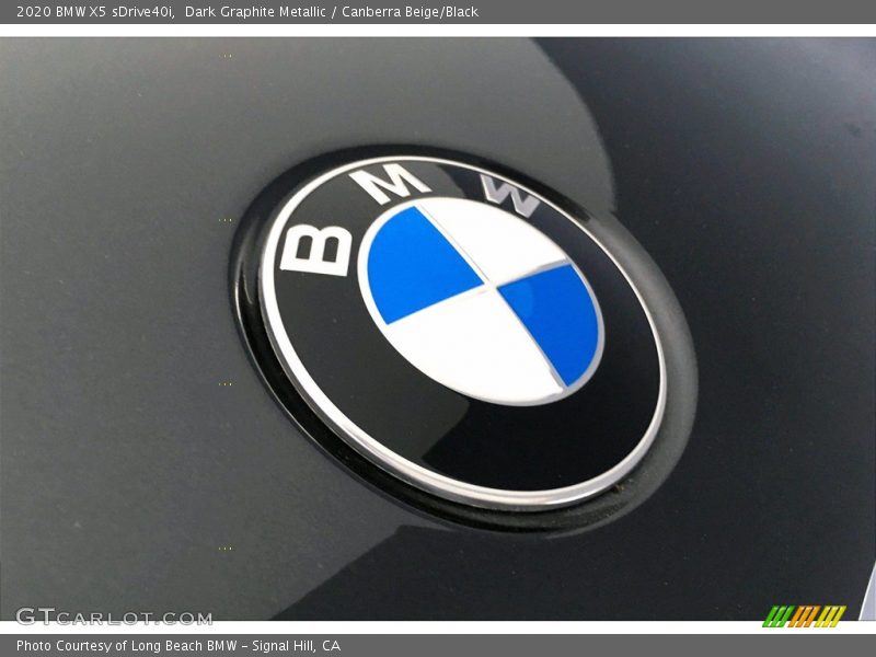 Dark Graphite Metallic / Canberra Beige/Black 2020 BMW X5 sDrive40i