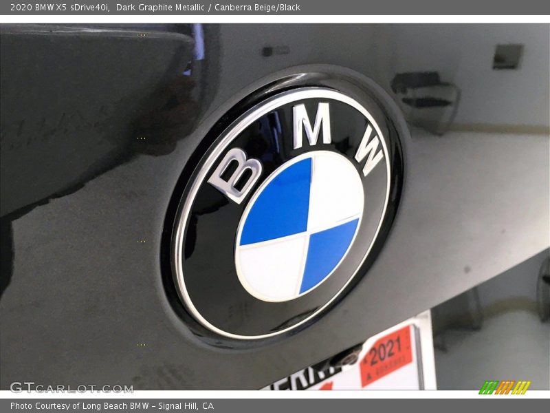Dark Graphite Metallic / Canberra Beige/Black 2020 BMW X5 sDrive40i