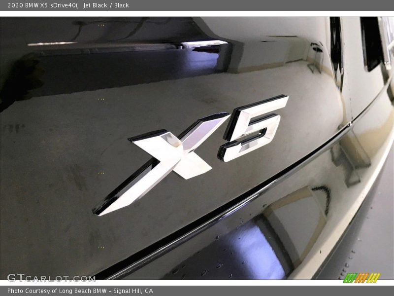 Jet Black / Black 2020 BMW X5 sDrive40i