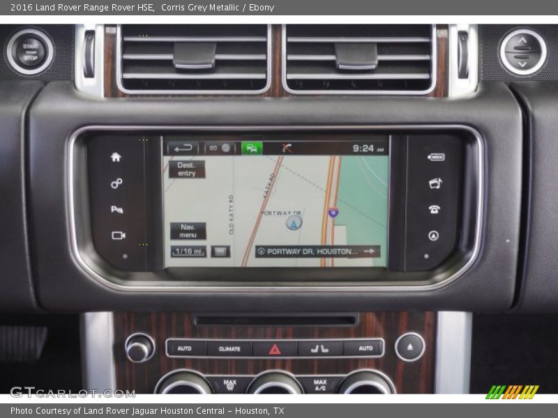 Navigation of 2016 Range Rover HSE