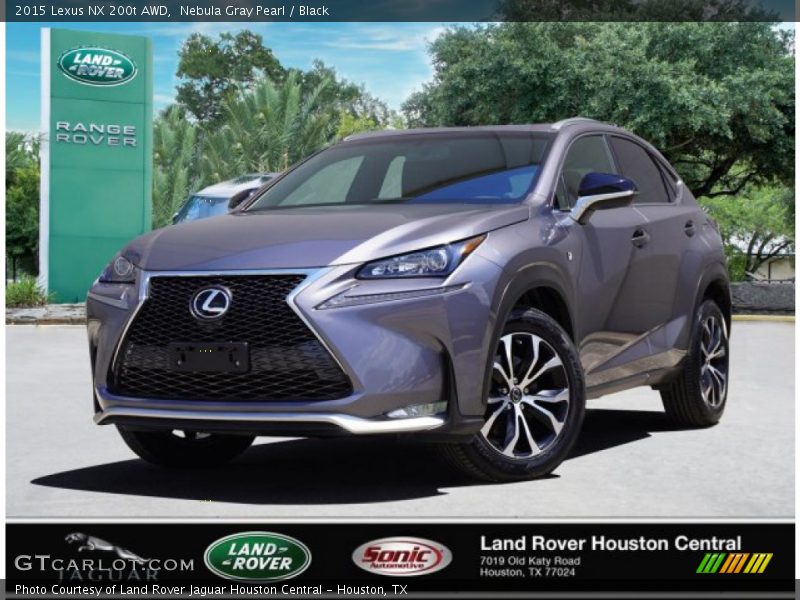 Nebula Gray Pearl / Black 2015 Lexus NX 200t AWD