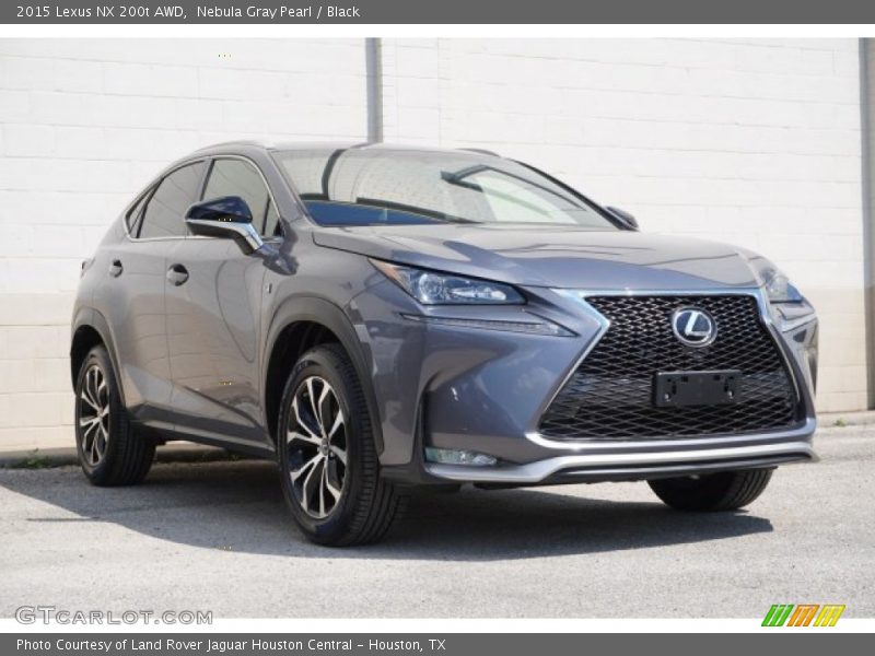 Nebula Gray Pearl / Black 2015 Lexus NX 200t AWD