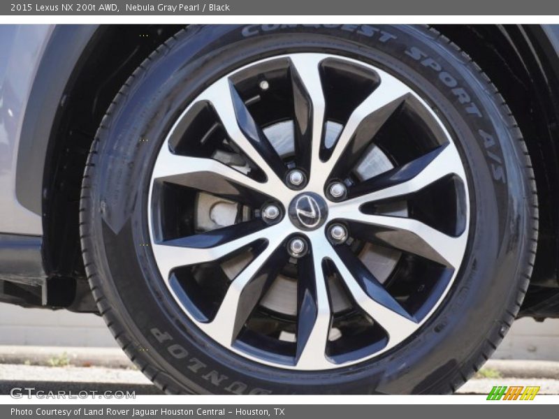 Nebula Gray Pearl / Black 2015 Lexus NX 200t AWD