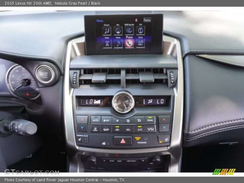 Controls of 2015 NX 200t AWD