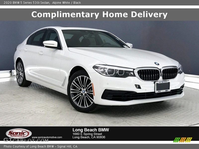 Alpine White / Black 2020 BMW 5 Series 530i Sedan
