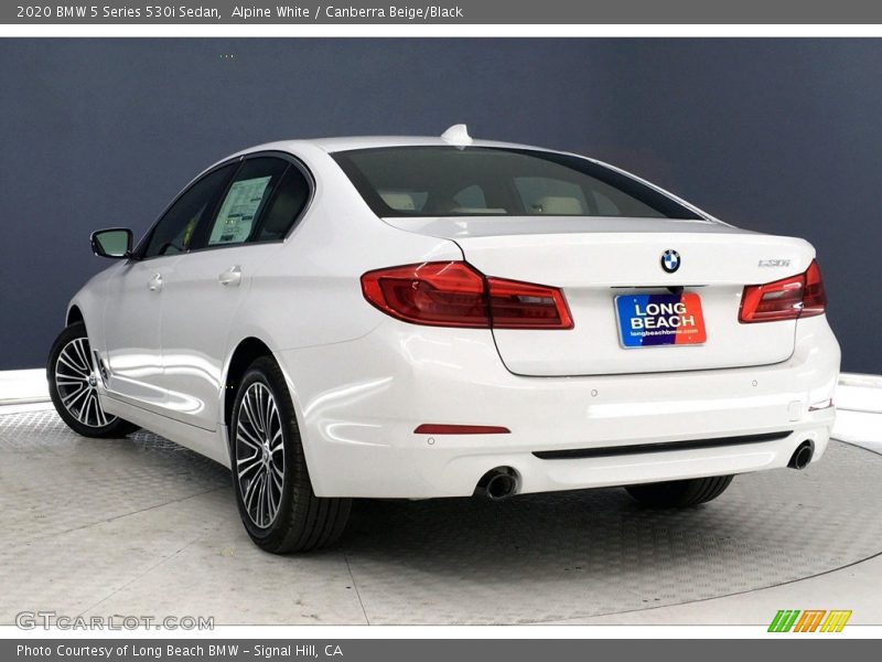 Alpine White / Canberra Beige/Black 2020 BMW 5 Series 530i Sedan
