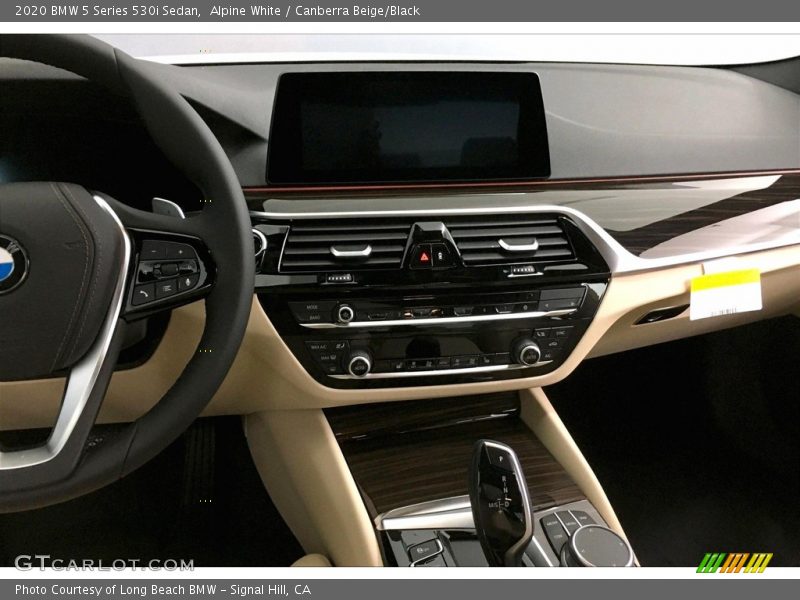 Alpine White / Canberra Beige/Black 2020 BMW 5 Series 530i Sedan