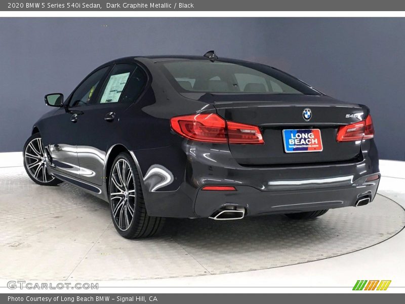 Dark Graphite Metallic / Black 2020 BMW 5 Series 540i Sedan