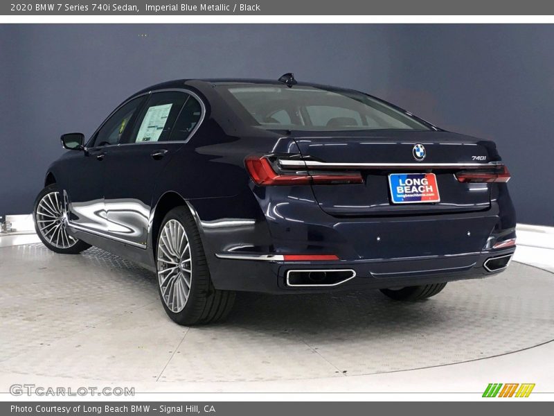 Imperial Blue Metallic / Black 2020 BMW 7 Series 740i Sedan