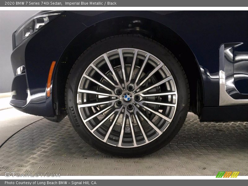 Imperial Blue Metallic / Black 2020 BMW 7 Series 740i Sedan