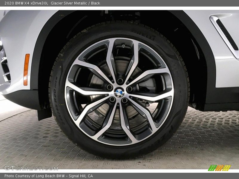 Glacier Silver Metallic / Black 2020 BMW X4 xDrive30i