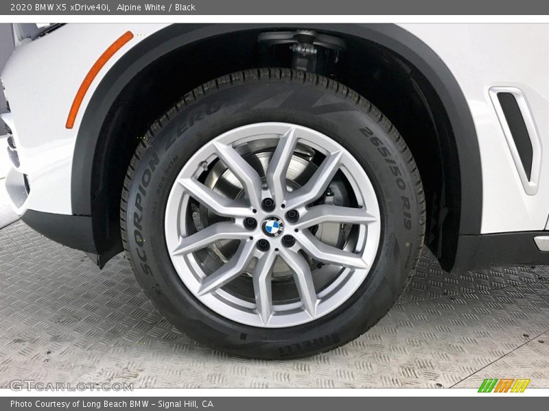 Alpine White / Black 2020 BMW X5 xDrive40i