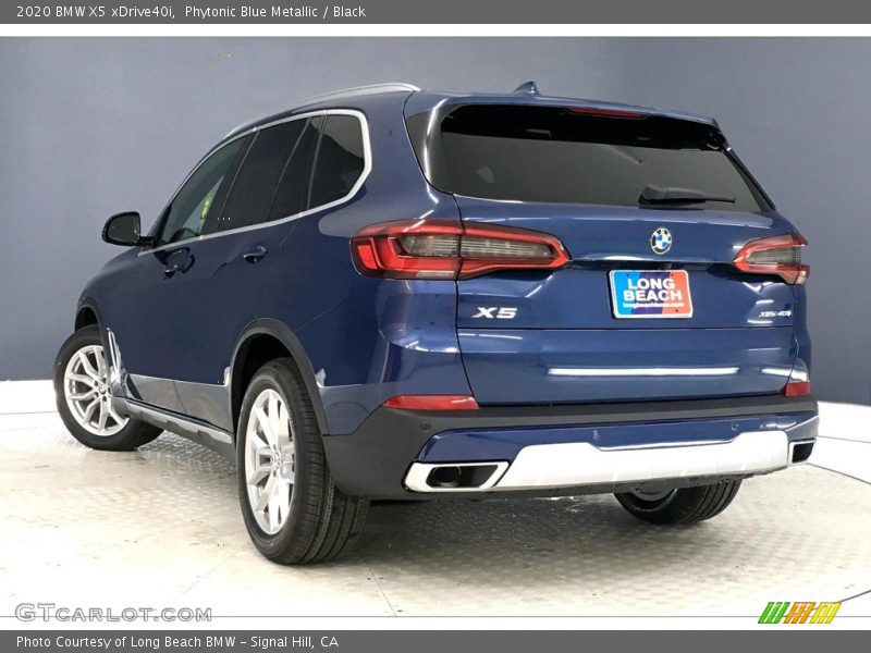 Phytonic Blue Metallic / Black 2020 BMW X5 xDrive40i