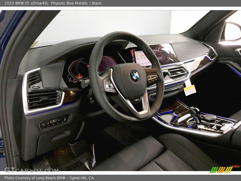 Phytonic Blue Metallic / Black 2020 BMW X5 xDrive40i