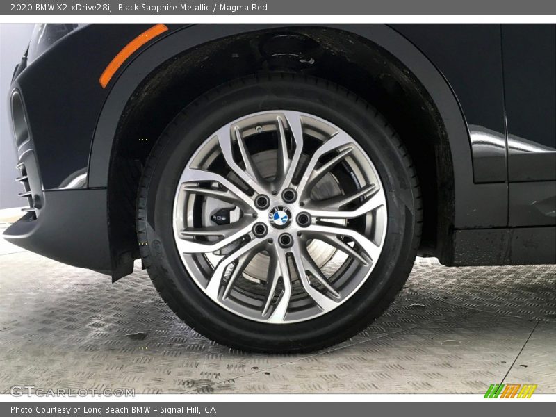 Black Sapphire Metallic / Magma Red 2020 BMW X2 xDrive28i